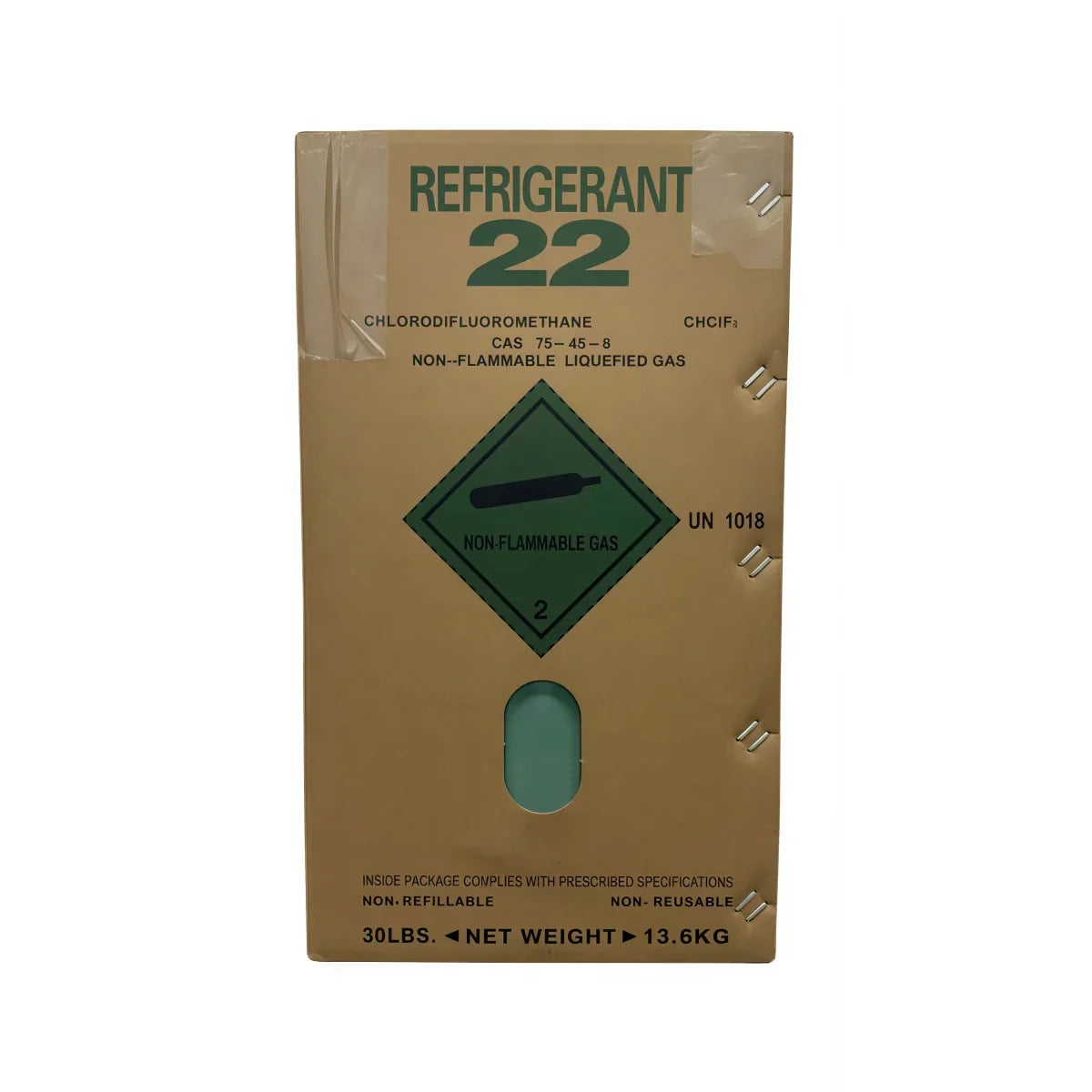 30LB R22 Refrigerant Freon for Air Conditioners – Steel Cylinder Packaging Tank