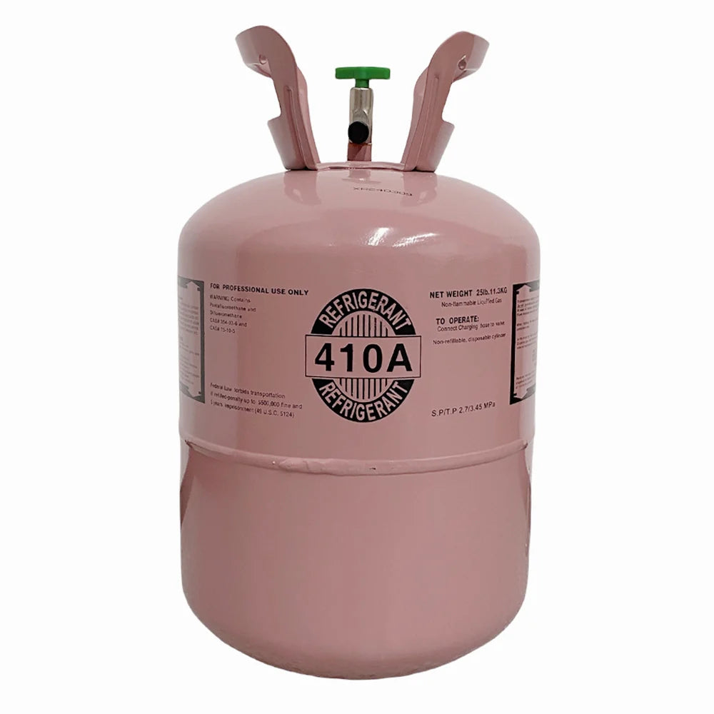 25LB R410A Refrigerant Freon for Air Conditioners - Steel Cylinder Packaging Tank