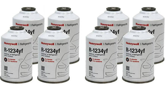 Honeywell R-1234yf Refrigerant – 8 Cans (8oz Each), Genuine – Made in USA