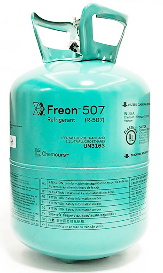25lb R-507 Refrigerant, R-22 Replacement – Made in USA