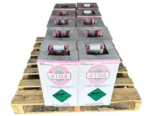 Pack of 10 × 25lb R-410A Refrigerant – Made in USA