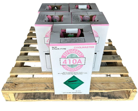 Pack of 5 × 25lb R-410A Refrigerant – Made in USA